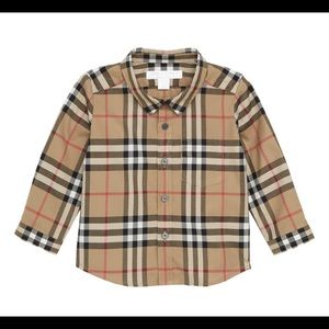 NWT Authentic Burberry Baby Shirt